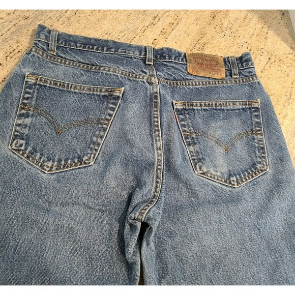 Levi’s 505 Vtg Jeans 35x34 Regular Fit Straight Leg Distressed High Rise Canada - Picture 9 of 12